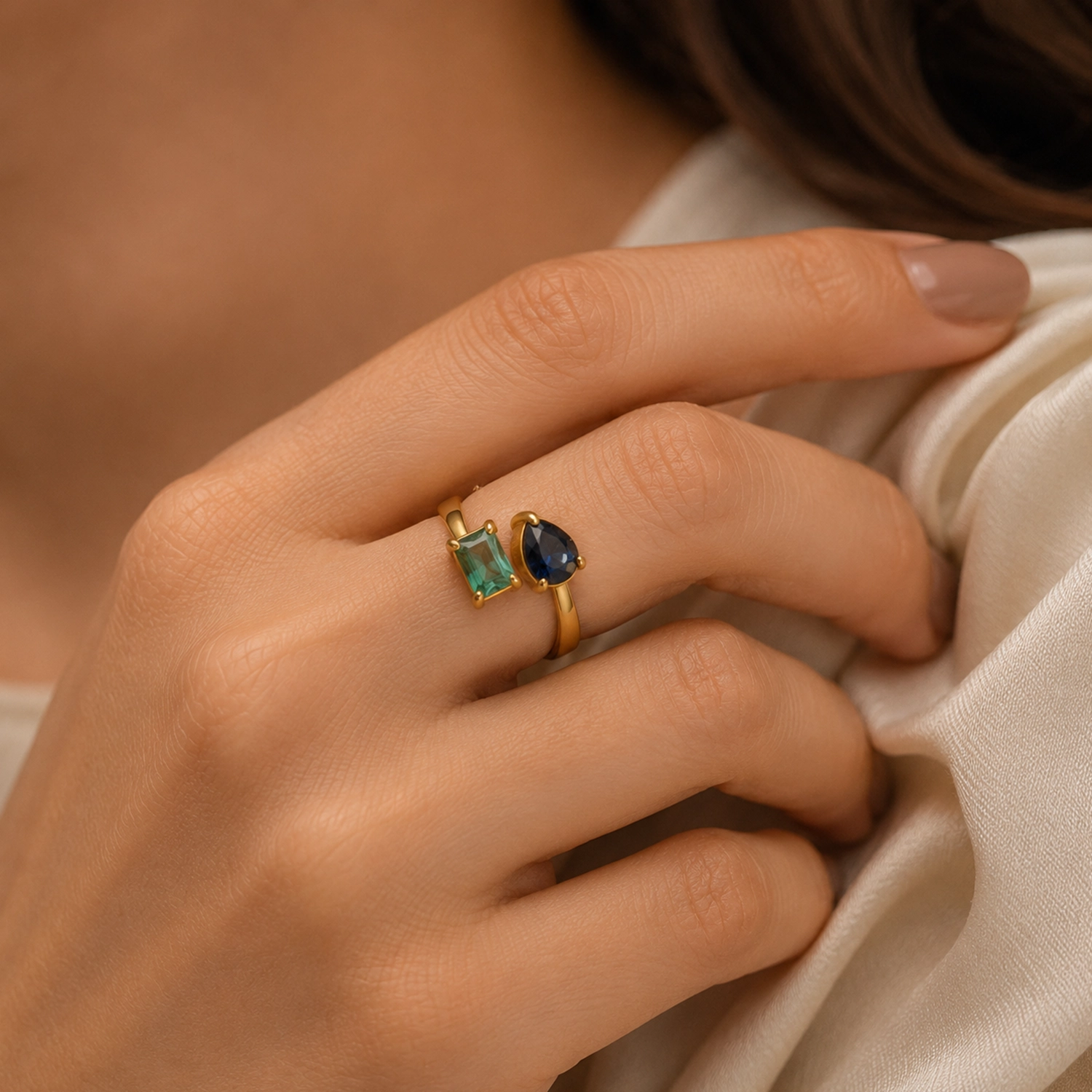 Harmony Dual Gem Ring