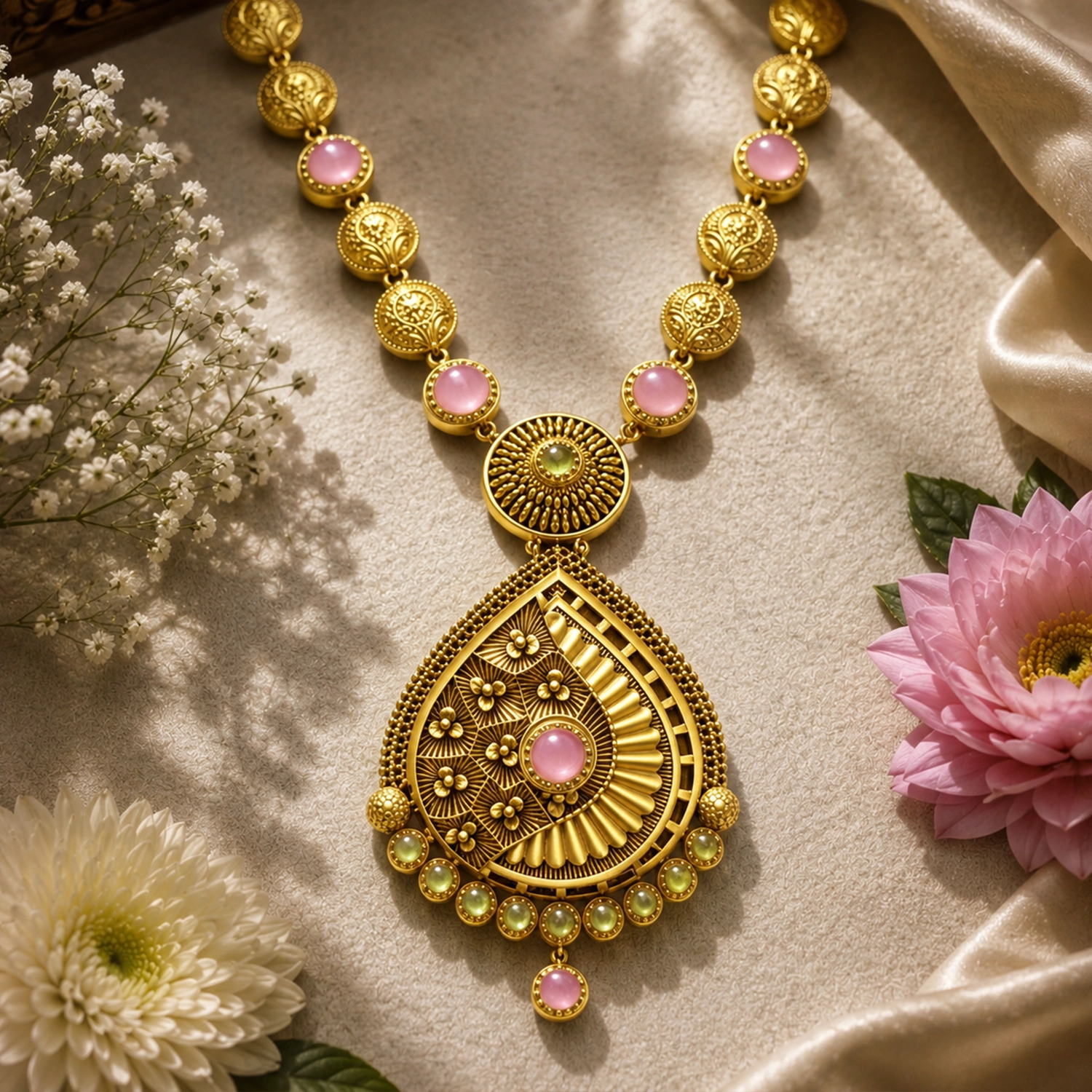 Roselle Heritage Pendant Necklace