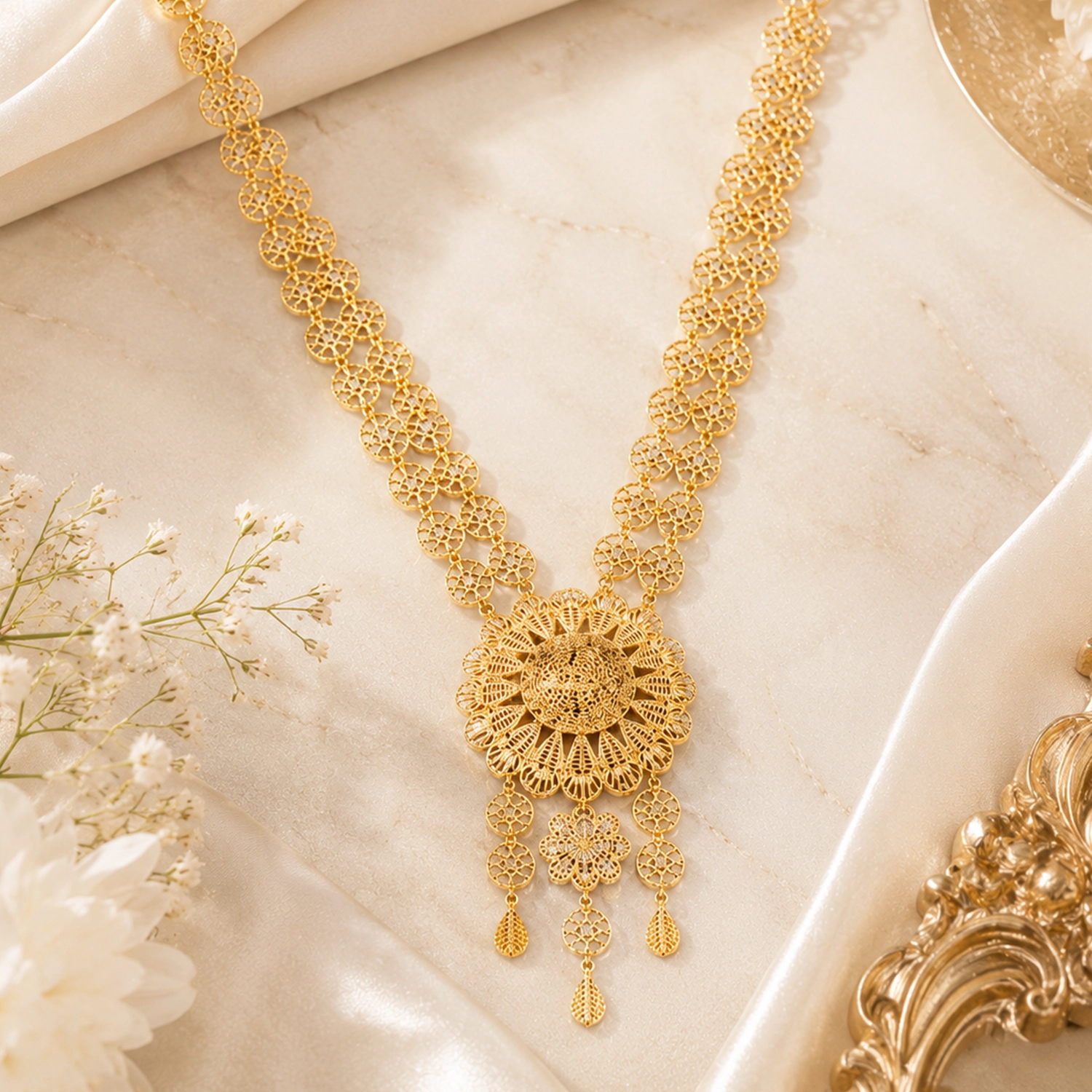 Antique Filigree Heritage Necklace