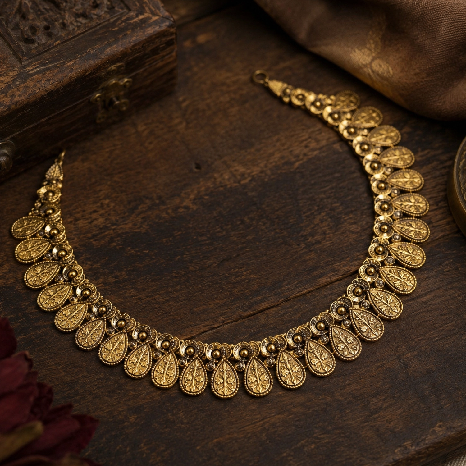 Heritage Teardrop Collar Necklace