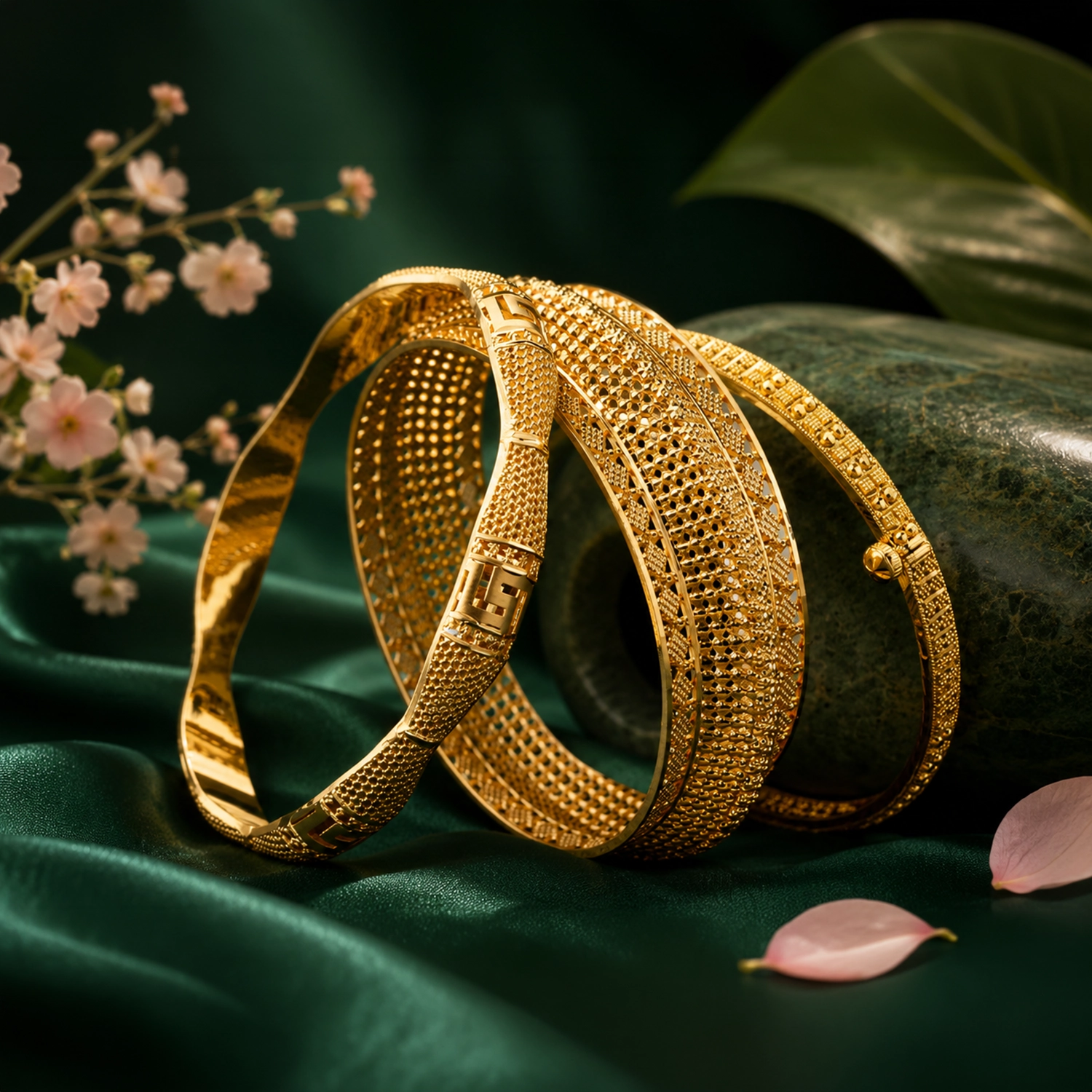Auric Filigree Bangles