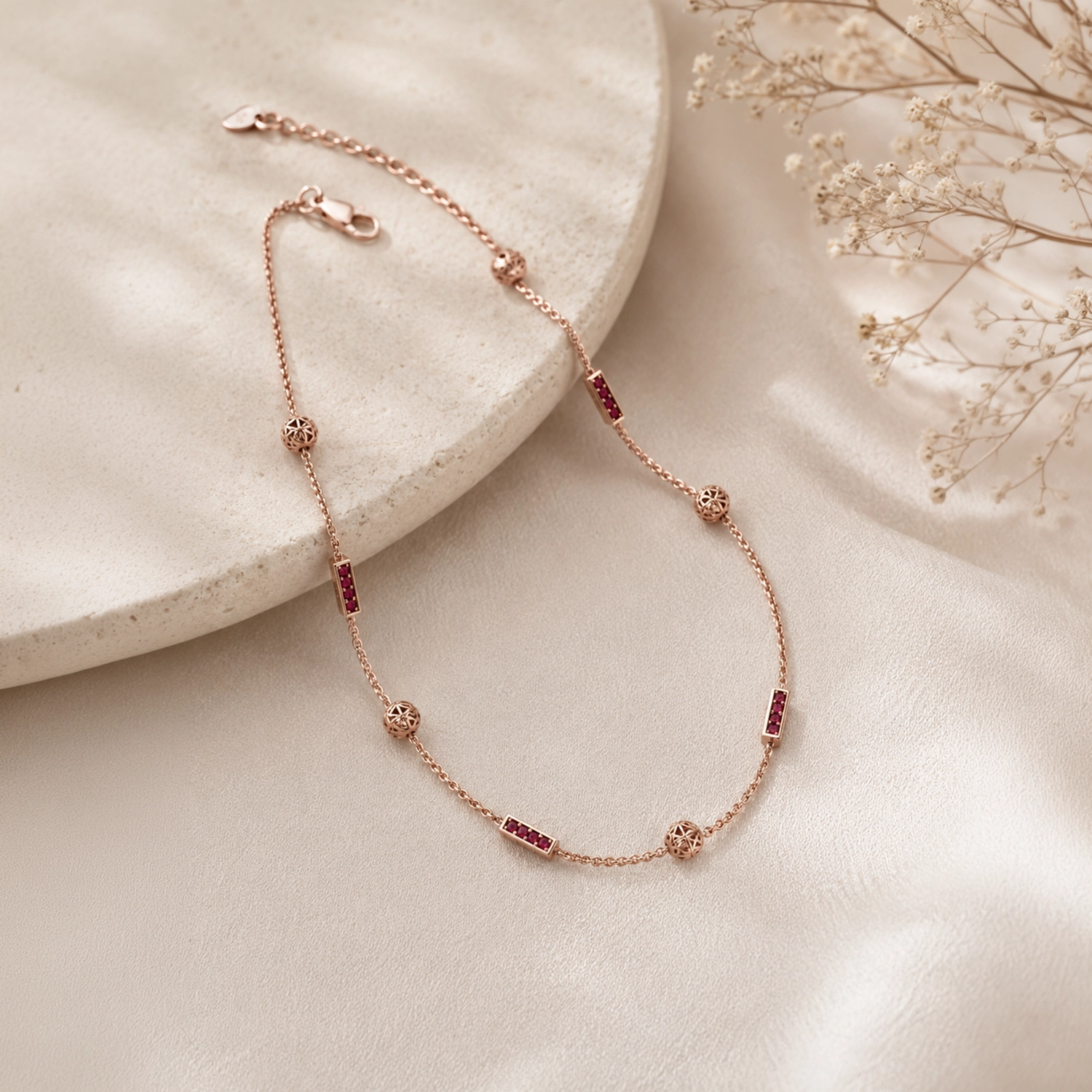 Ruby Station Bracelet