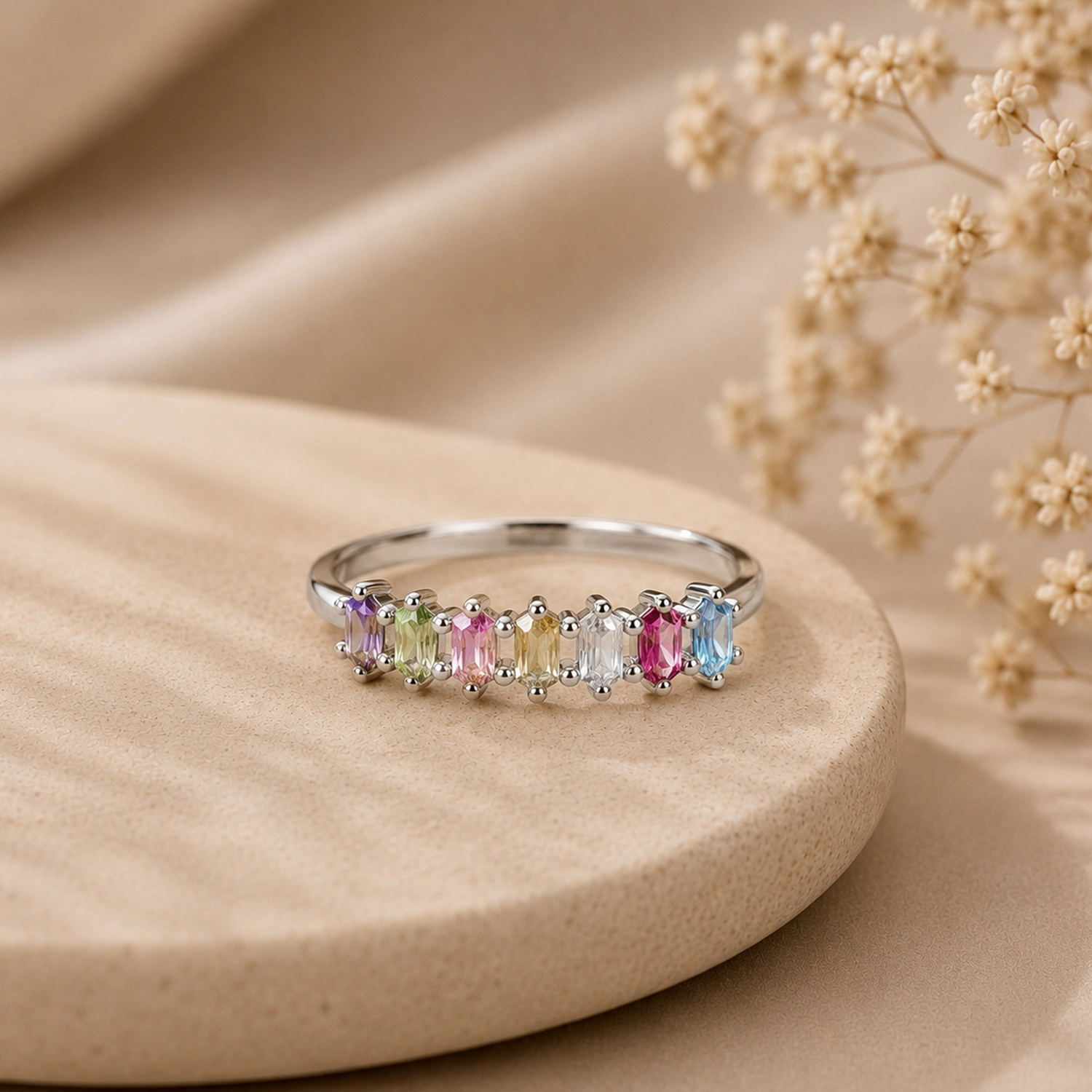 Pastel Prism Eternity Ring
