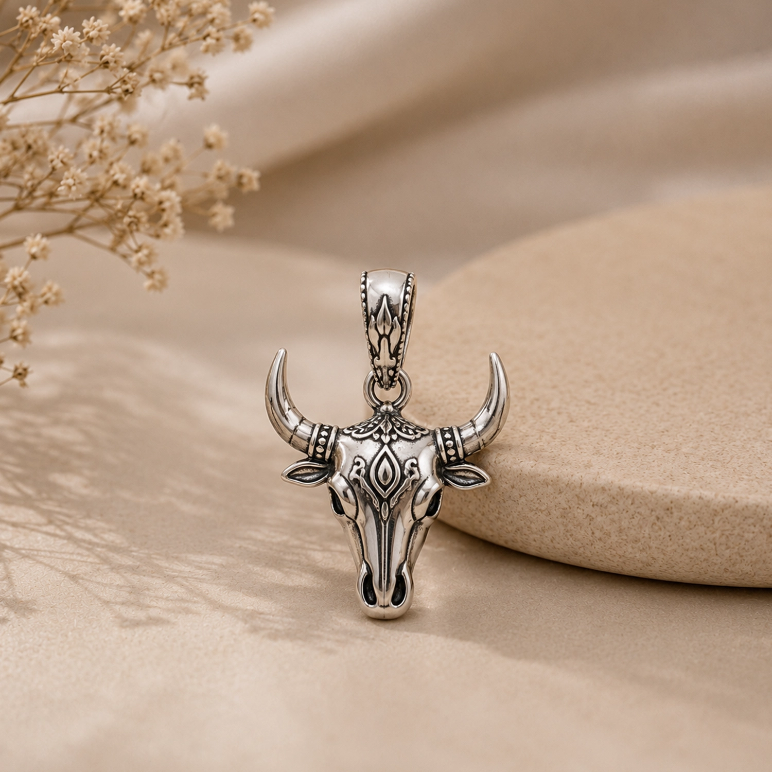Sacred Bull Skull Pendant