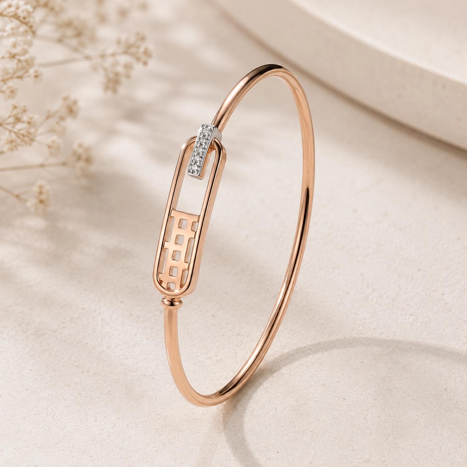 Luxe Link Diamond Bangle